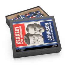 Load image into Gallery viewer, Kennedy for President/Johnson for Vice-President 1960 Campaign Poster Puzzle (500 pieces)
