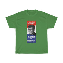 Load image into Gallery viewer, JFK 1960 Campaign Poster Unisex Heavy Cotton Tee
