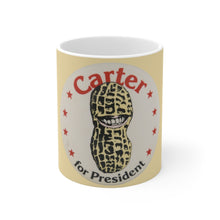 Load image into Gallery viewer, Carter for President 1976 Peanut Brigade Pin 11oz Mug
