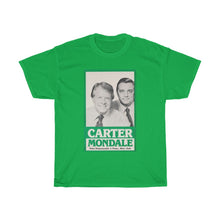 Load image into Gallery viewer, Carter/Mondale 1976 Unofficial Campaign Poster Unisex Heavy Cotton T-Shirt
