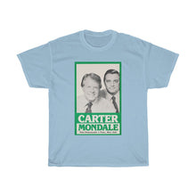 Load image into Gallery viewer, Carter/Mondale 1976 Unofficial Campaign Poster Unisex Heavy Cotton T-Shirt
