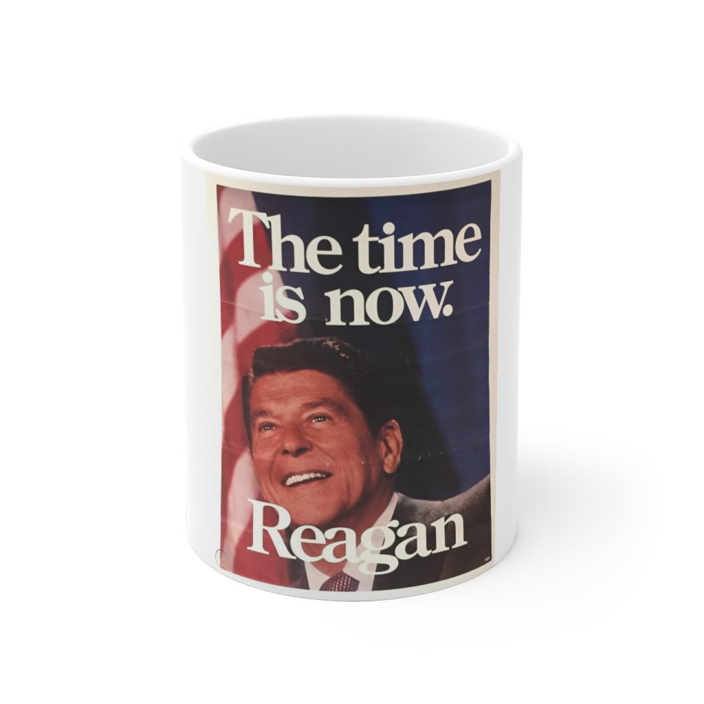 Ronald Reagan The Time is Now 1980 Campaign Mug 11oz