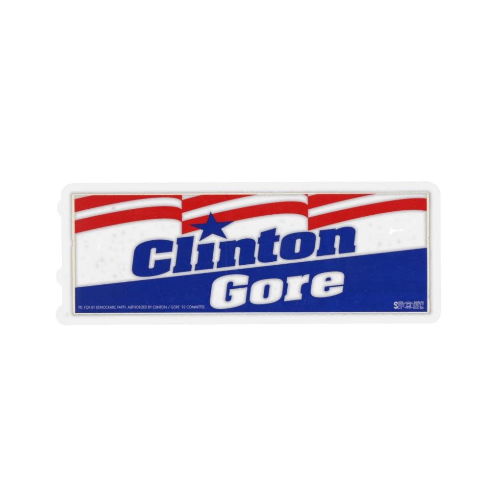 Bill Clinton and Al Gore 1992 Campaign Poster Sticker