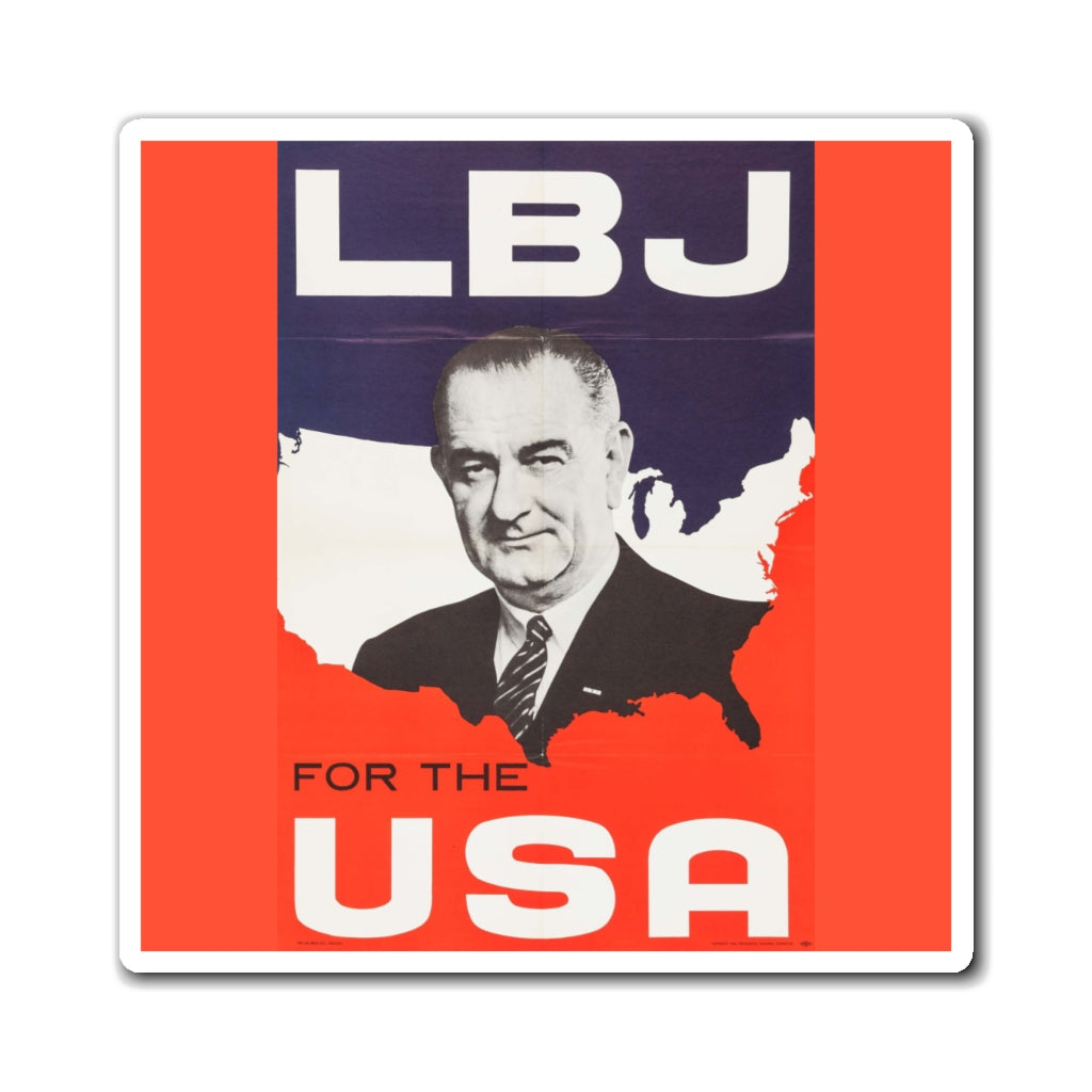 LBJ for the USA 1964 Campaign Magnet