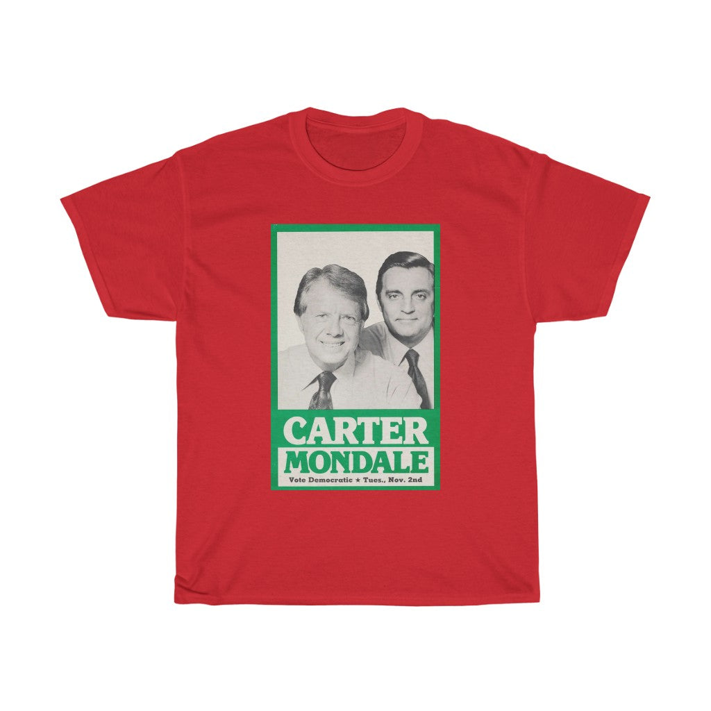 Carter/Mondale 1976 Unofficial Campaign Poster Unisex Heavy Cotton T-Shirt