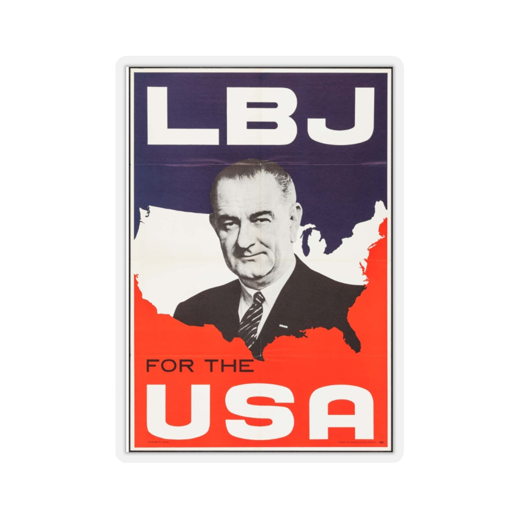 LBJ for the USA 1964 Campaign Sticker