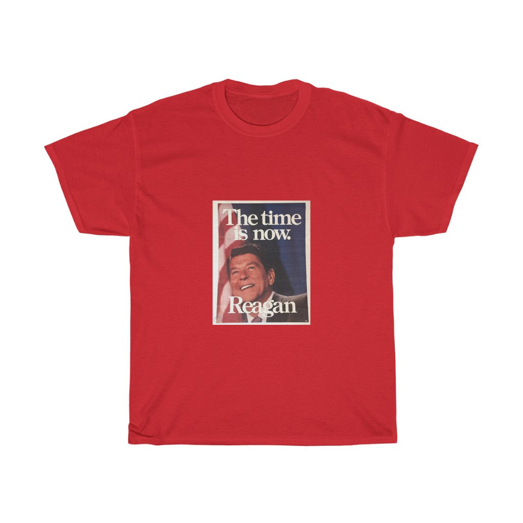 Ronald Reagan The Time is Now 1980 Campaign Unisex Heavy Cotton T-Shirt