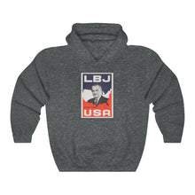 Load image into Gallery viewer, &quot;LBJ for the USA&quot; 1964 Campaign Poster Hoodie
