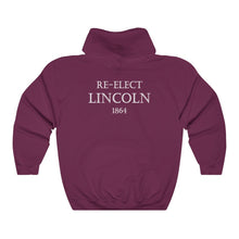 Load image into Gallery viewer, Abraham Lincoln and Andrew Johnson 1864 Campaign Banner Hoodie
