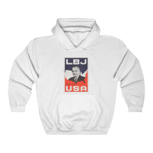 Load image into Gallery viewer, &quot;LBJ for the USA&quot; 1964 Campaign Poster Hoodie
