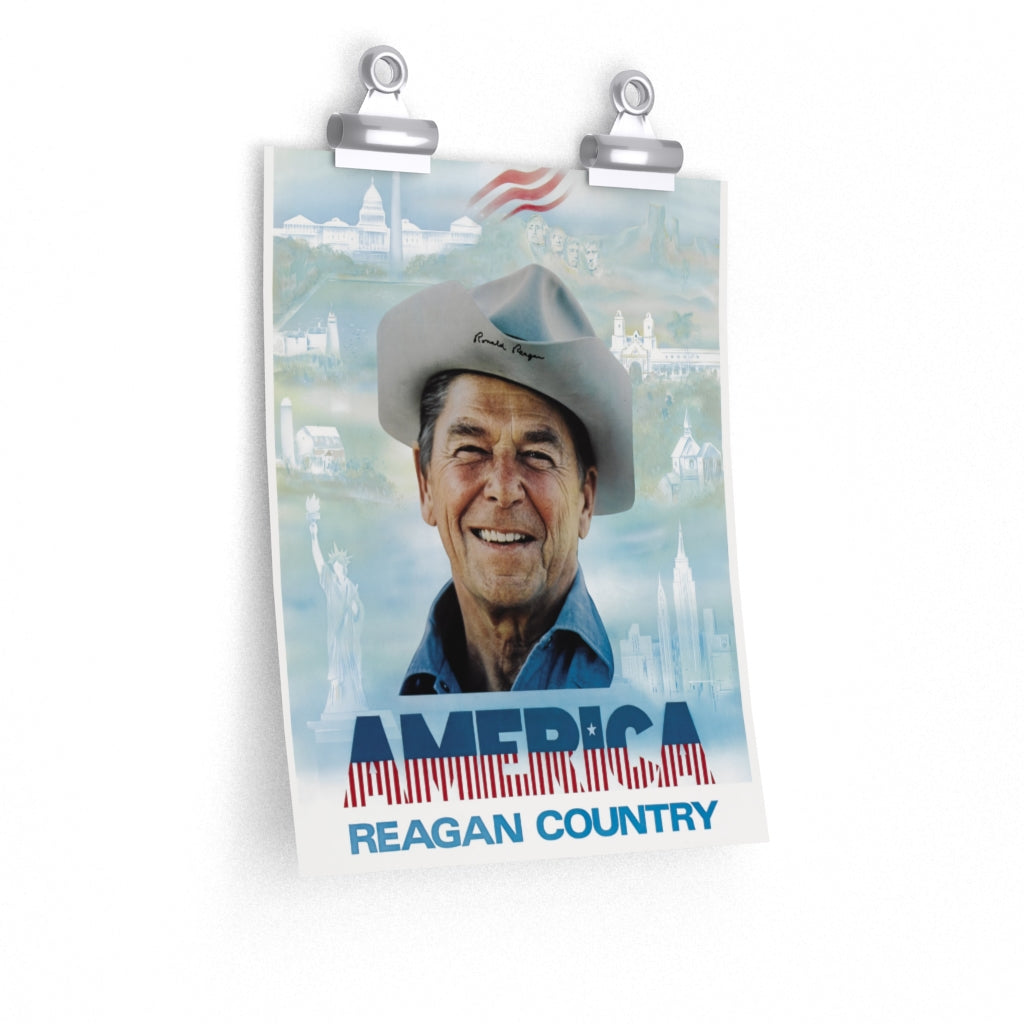 America: Reagan Country 1980 Campaign Poster